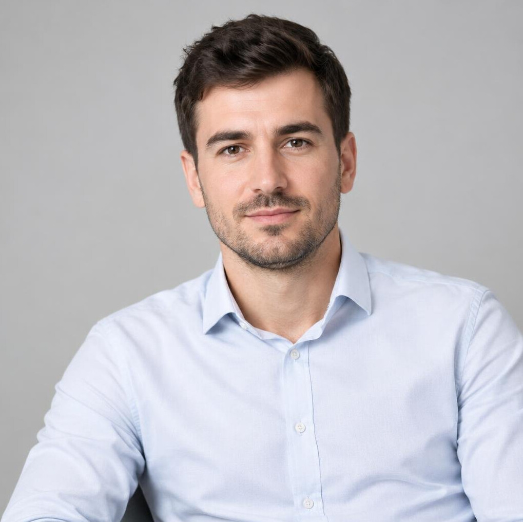 Portrait of a young man in a shirt